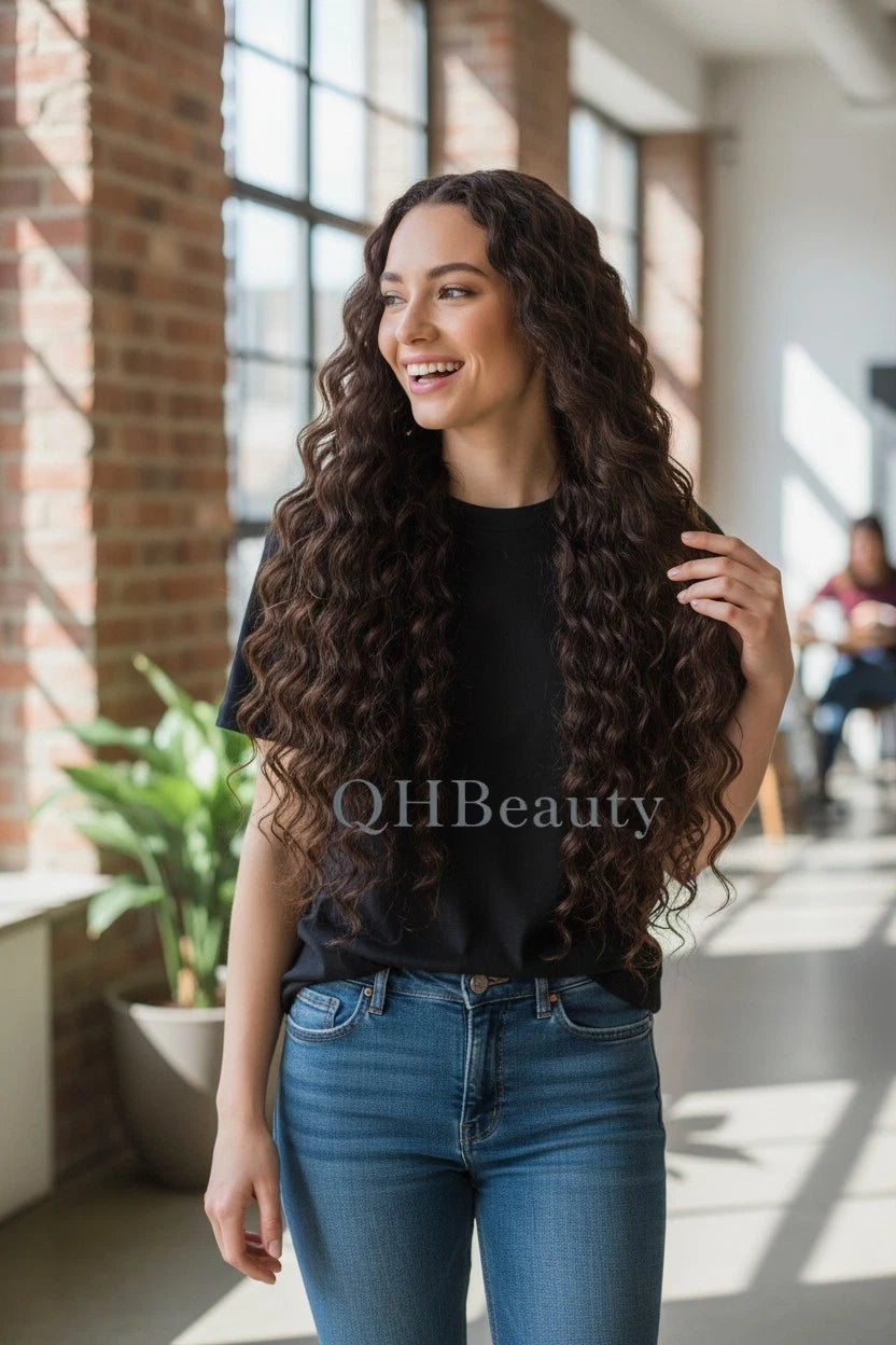 Cherish Synthetic Bulk Crochet Curly Hair Extension Braids – Deep Twist 18"