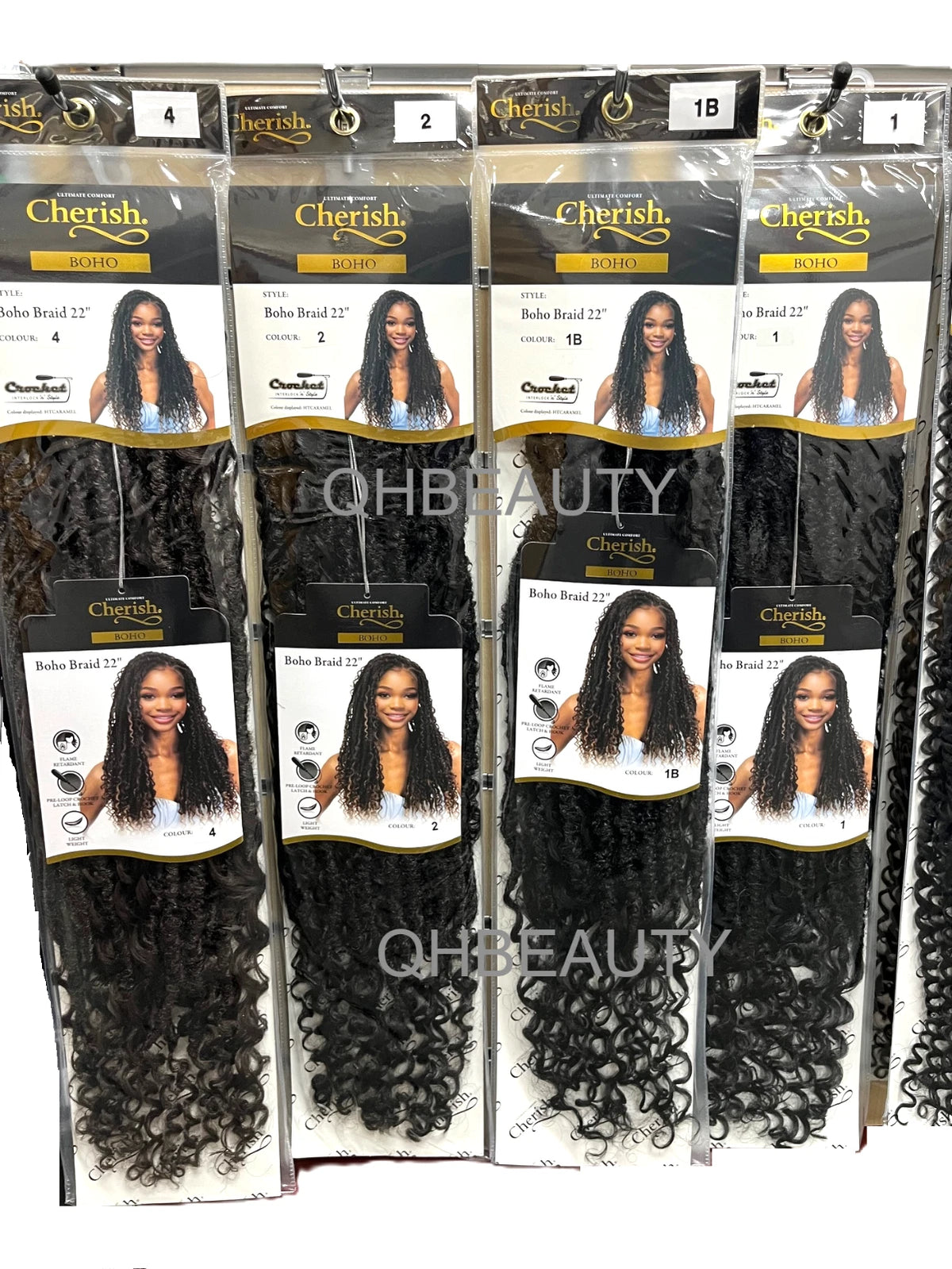 Cherish Synthetic Curly pre Loop Crochet Hair Extension - BOHO BRAID 22 INCH