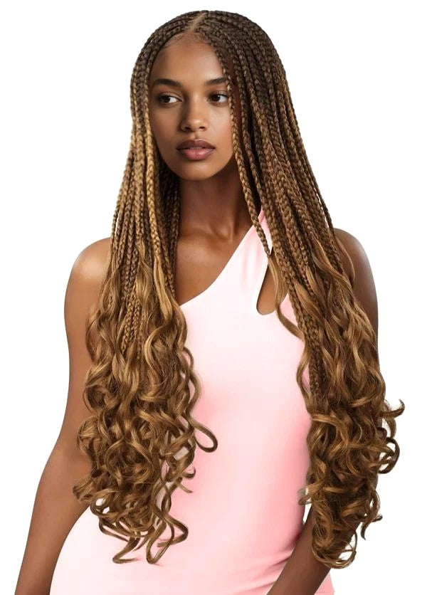 Obsession Hand Made Braid Swiss Lace Hair Wig - Boho French Curl Wig 26 Inches