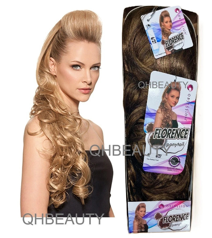 Obsession Synthetic Drawstring Curly Long Hair Ponytail- FLORENCE