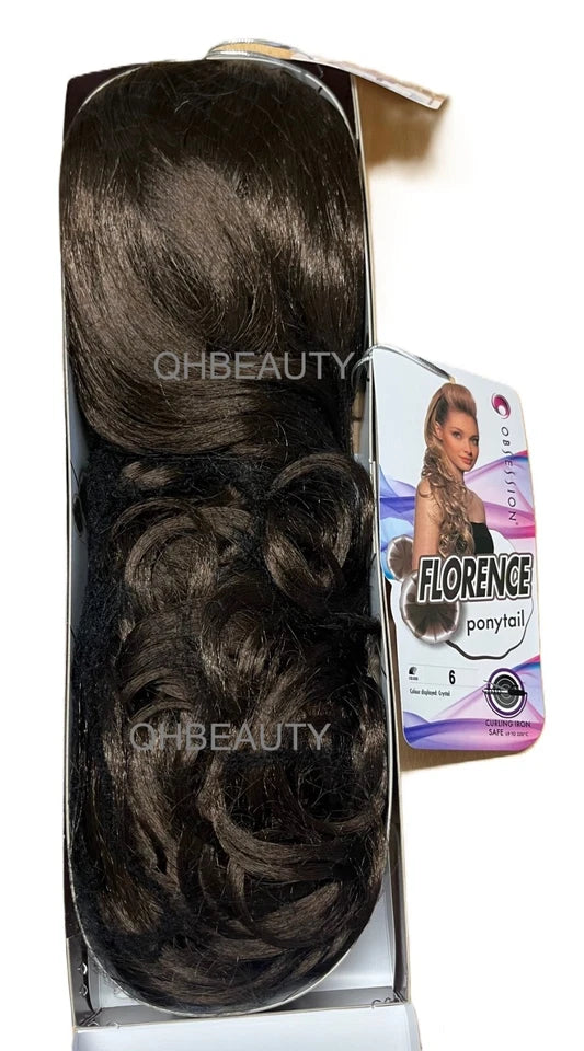 Obsession Synthetic Drawstring Curly Long Hair Ponytail- FLORENCE