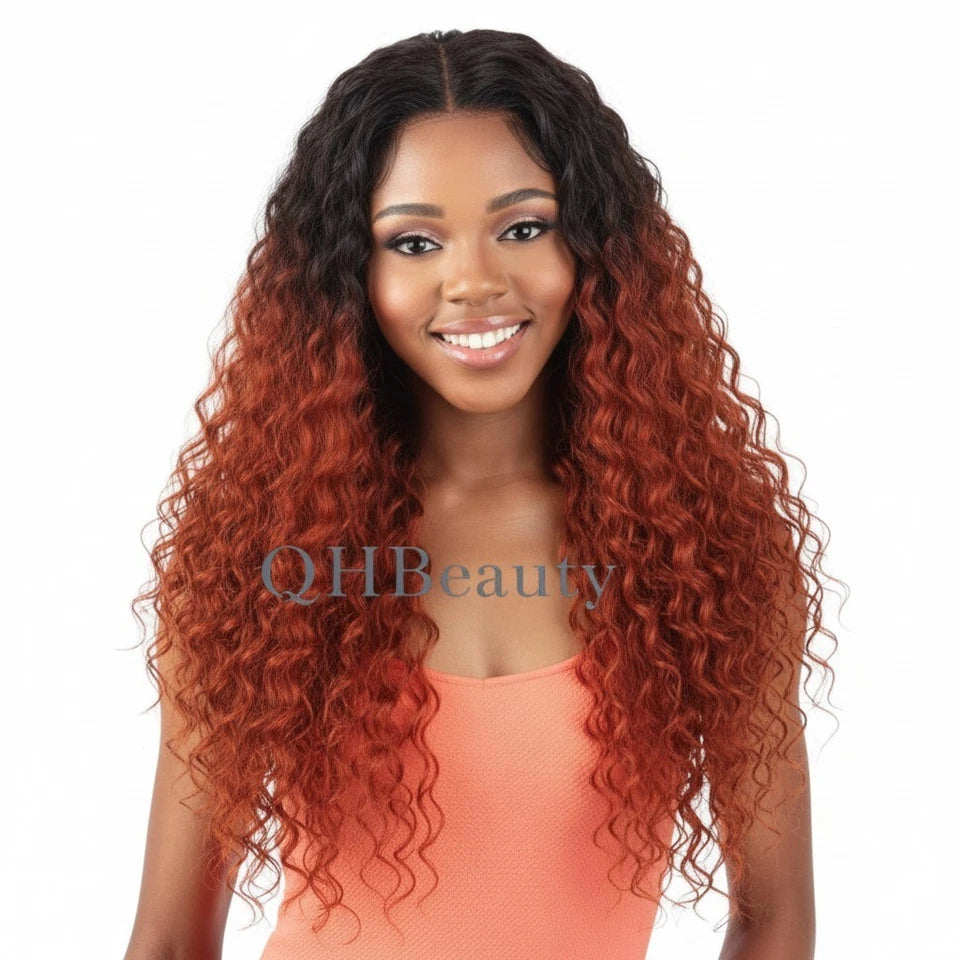 Obsession Normani HD Lace Curly Synthetic Hair Wig Free Parting, Heat Resistant