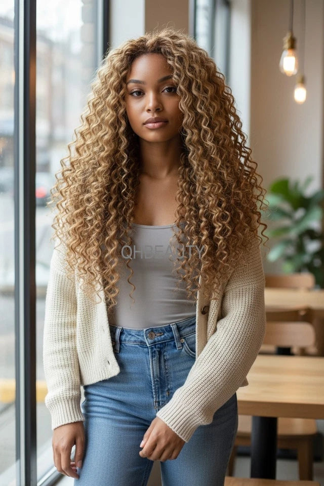 Cherish Synthetic Bulk Crochet Curly Hair Extension Braids – Deep Twist 18"