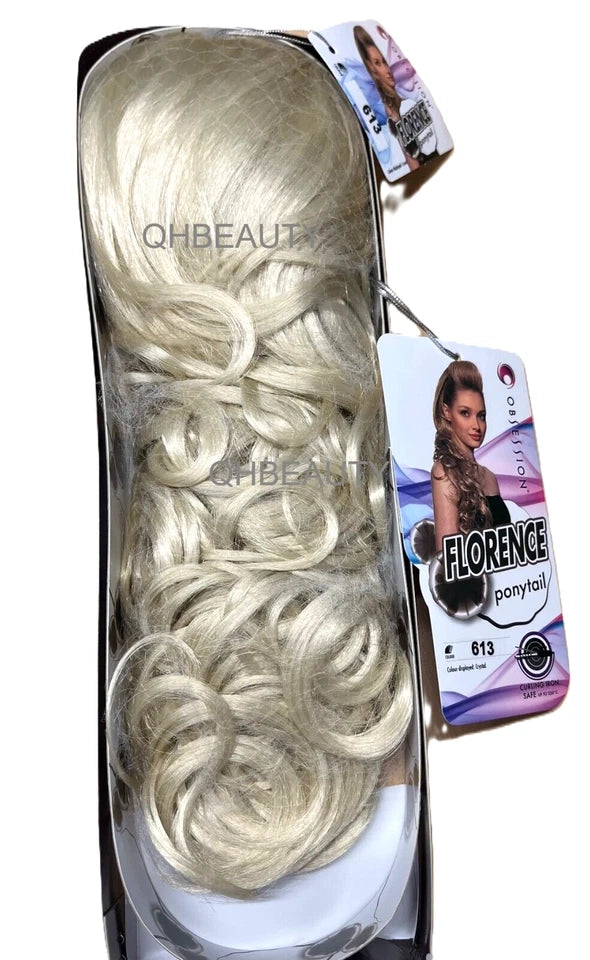 Obsession Synthetic Drawstring Curly Long Hair Ponytail- FLORENCE