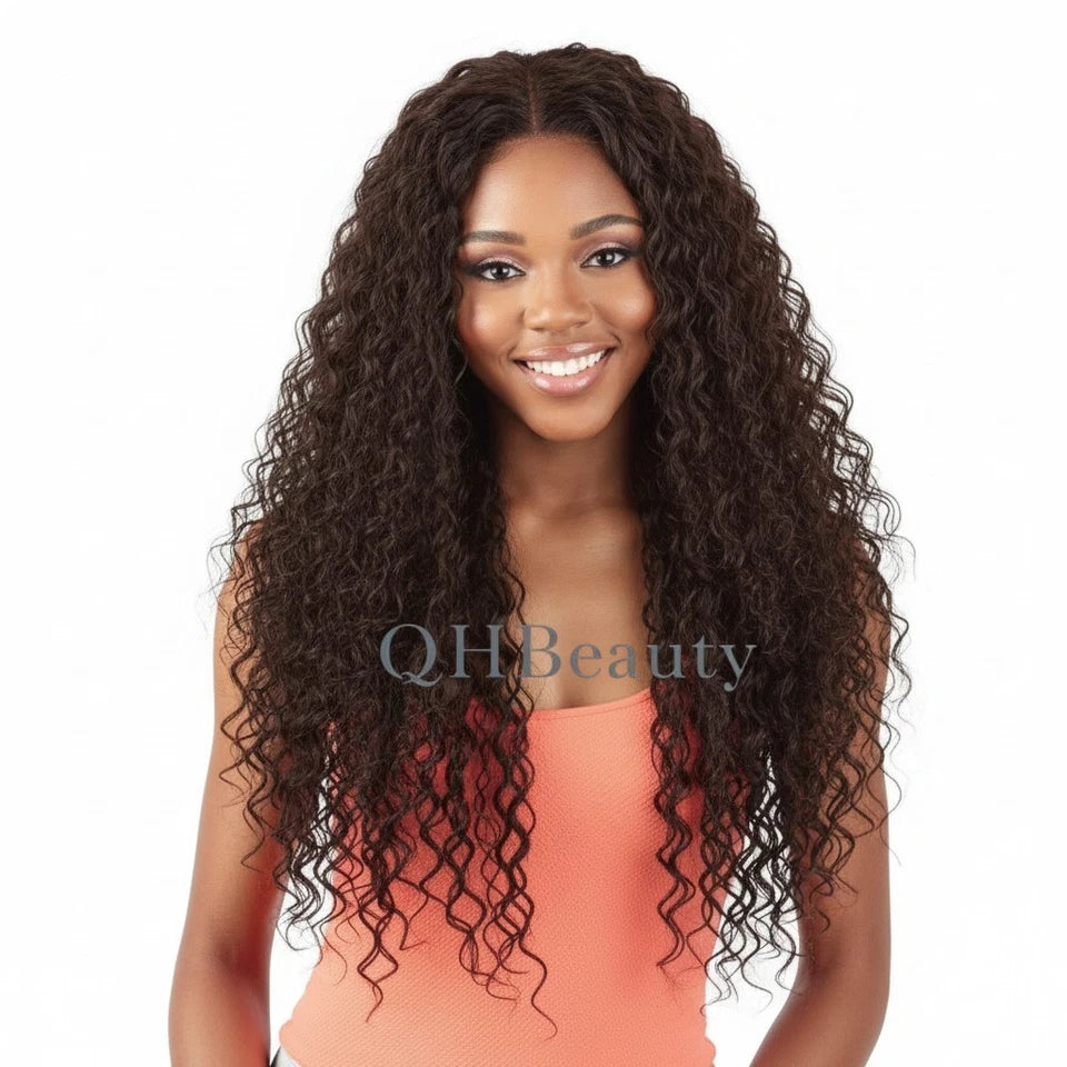 Obsession Normani HD Lace Curly Synthetic Hair Wig Free Parting, Heat Resistant