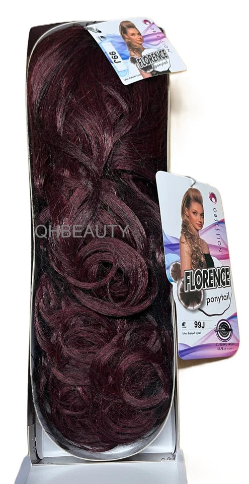 Obsession Synthetic Drawstring Curly Long Hair Ponytail- FLORENCE