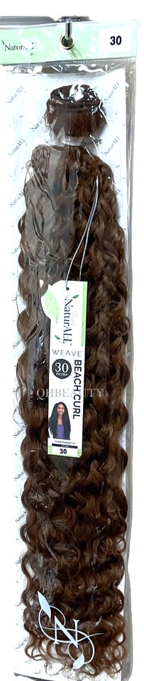 NaturAll Synthetic Long Curly Hair Extension Weave – Beach Curl 30"