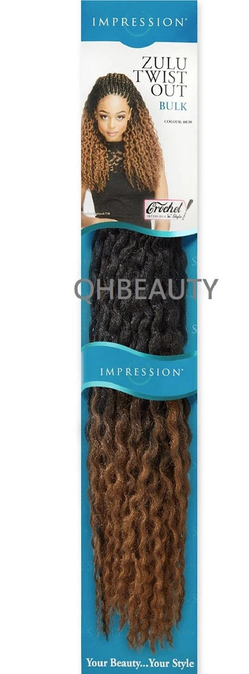 Impression Synthetic Crochet Curly Bulk Hair Extention Braid - ZULLU TWIST OUT