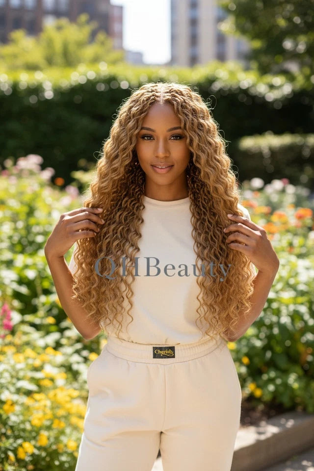 Cherish Synthetic Bulk Crochet Curly Hair Extension Braids – Deep Twist 18"