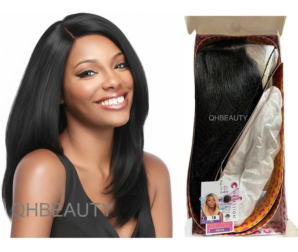 Obsession Synthetic Freedom Parting Plus HD Lace Straight Hair Wig - KEKE