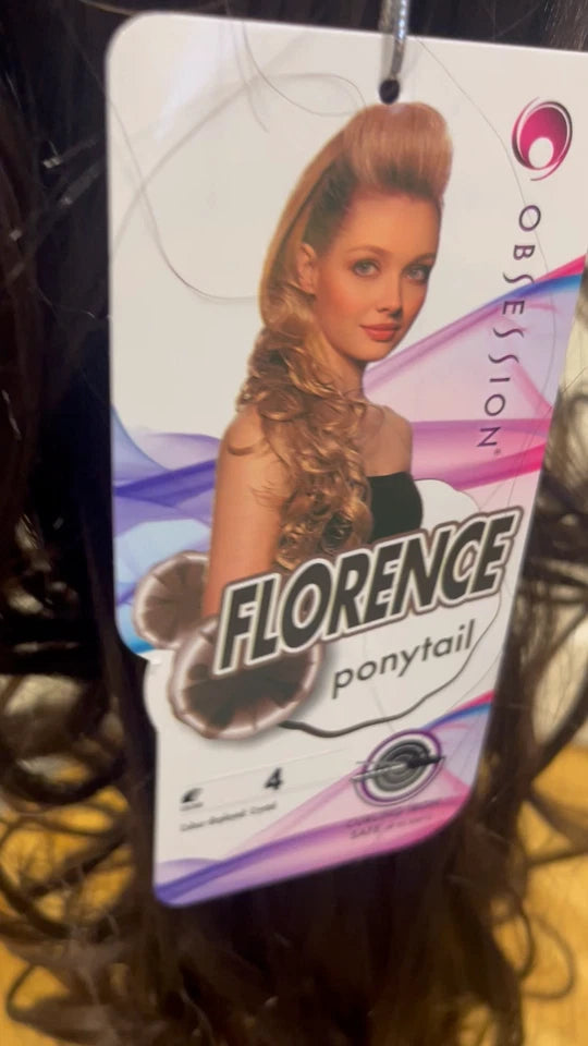 Obsession Synthetic Drawstring Curly Long Hair Ponytail- FLORENCE