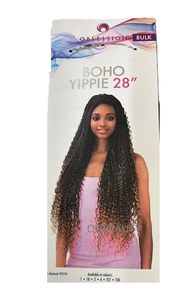 Obsession Synthetic Crochet Long Curly Braid Hair Extension - Boho Yippie 28 ''