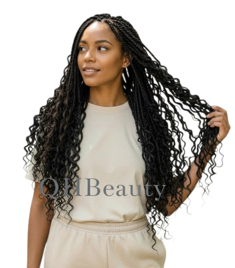 Cherish Synthetic Curly pre Loop Crochet Hair Extension - BOHO BRAID 22 INCH