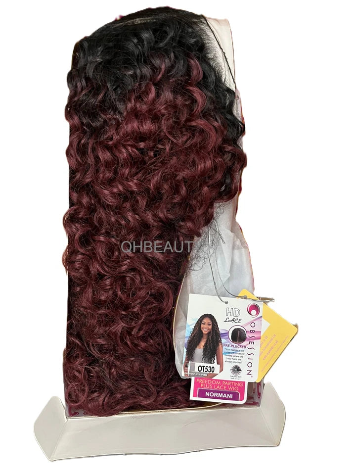 Obsession Normani HD Lace Curly Synthetic Hair Wig Free Parting, Heat Resistant