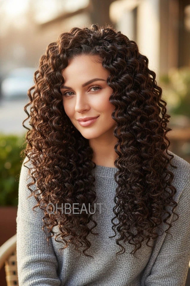Cherish Synthetic Bulk Crochet Curly Hair Extension Braids – Deep Twist 18"