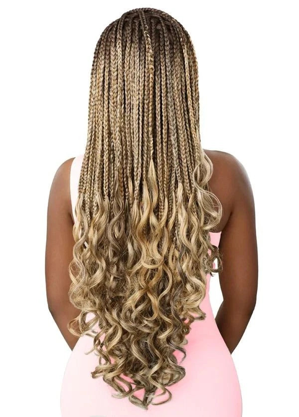 Obsession Hand Made Braid Swiss Lace Hair Wig - Boho French Curl Wig 26 Inches