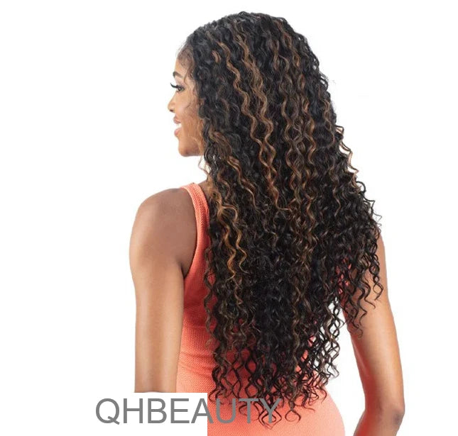 Obsession Normani HD Lace Curly Synthetic Hair Wig Free Parting, Heat Resistant