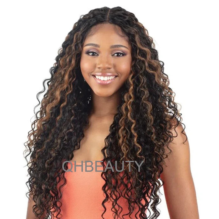 Obsession Normani HD Lace Curly Synthetic Hair Wig Free Parting, Heat Resistant