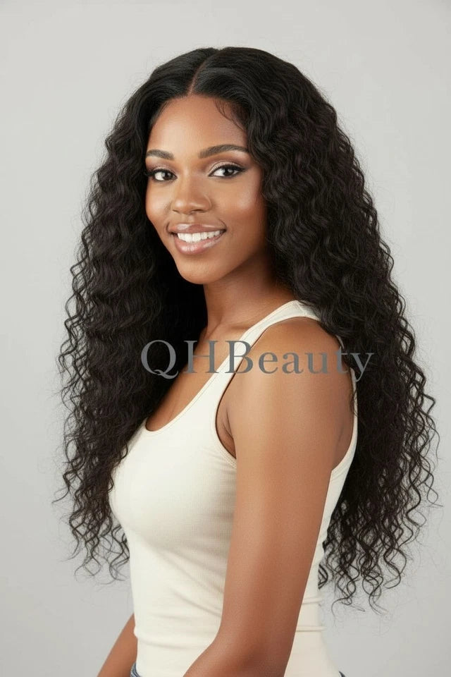 Obsession Normani HD Lace Curly Synthetic Hair Wig Free Parting, Heat Resistant