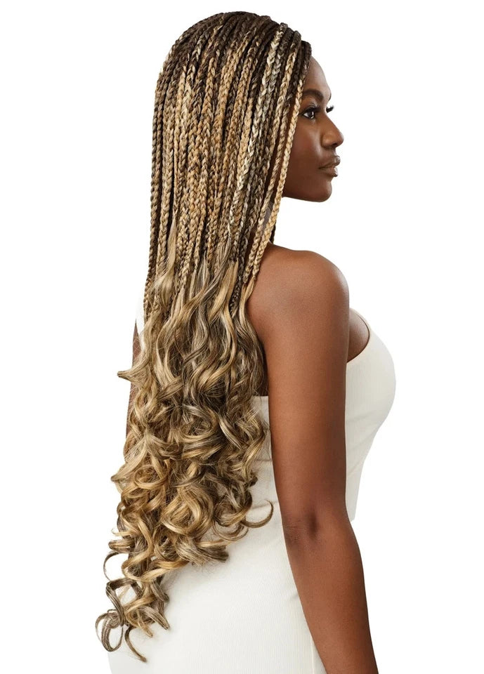 Obsession Hand Made Braid Swiss Lace Hair Wig - Boho French Curl Wig 26 Inches