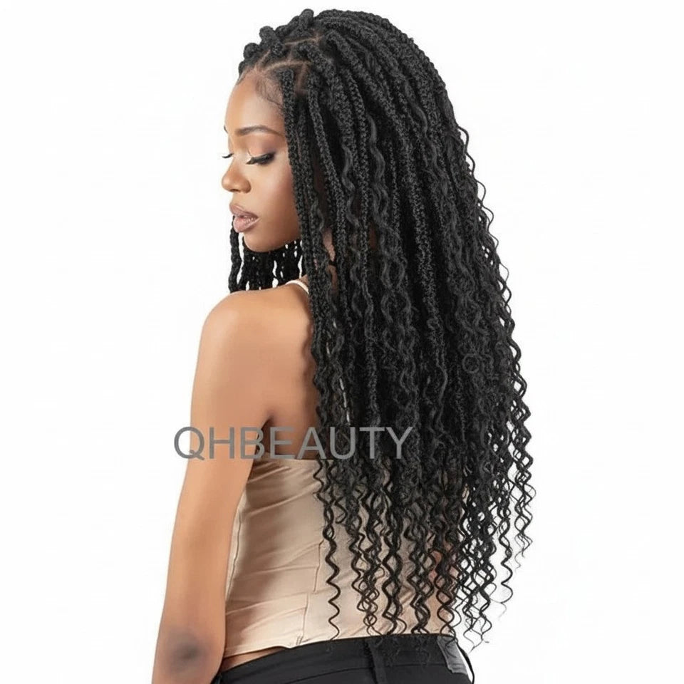 Cherish Synthetic Curly pre Loop Crochet Hair Extension - BOHO BRAID 22 INCH