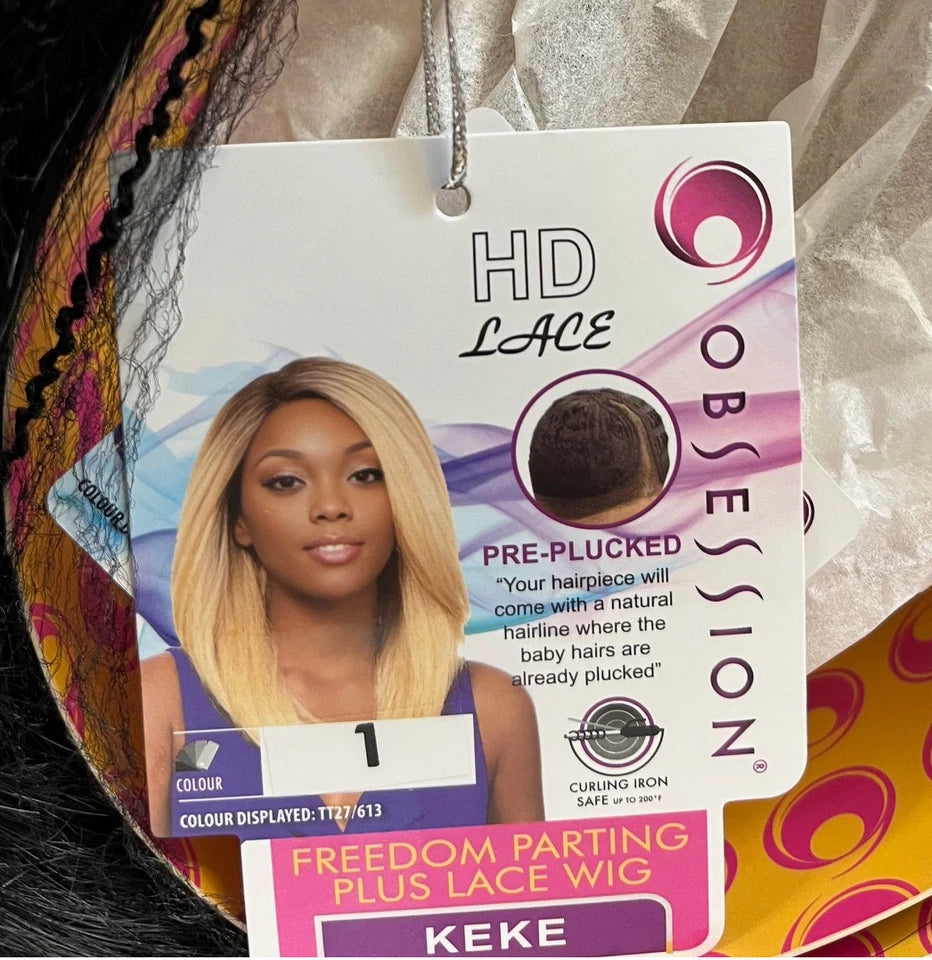 Obsession Synthetic Freedom Parting Plus HD Lace Straight Hair Wig - KEKE