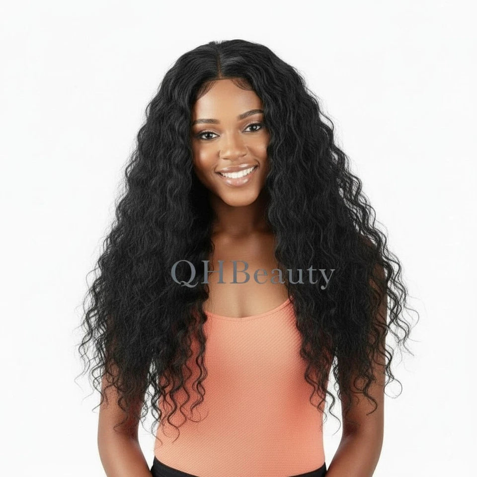Obsession Normani HD Lace Curly Synthetic Hair Wig Free Parting, Heat Resistant