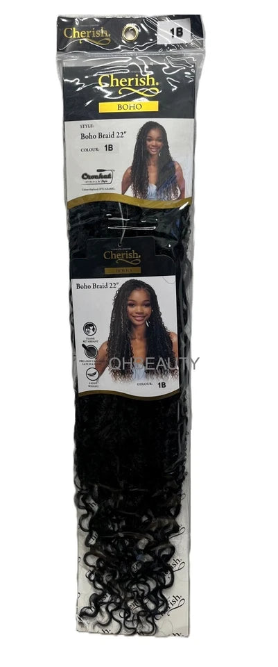 Cherish Synthetic Curly pre Loop Crochet Hair Extension - BOHO BRAID 22 INCH