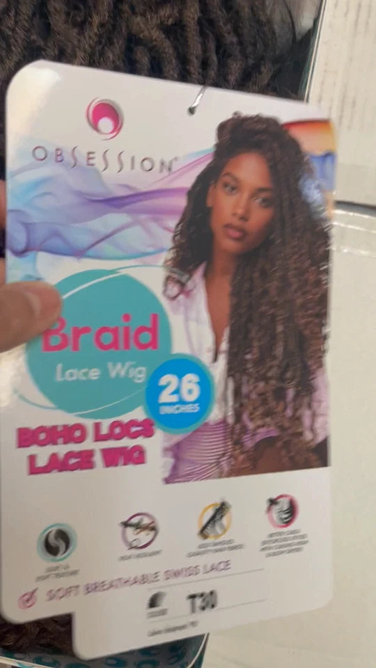 Obsession Hand Made Braid Lace Wig - BOHO LOCS LACE WIG 26
