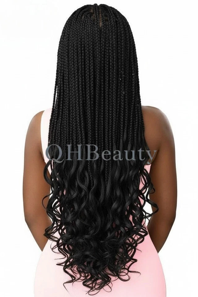 Obsession Hand Made Braid Swiss Lace Hair Wig - Boho French Curl Wig 26 Inches