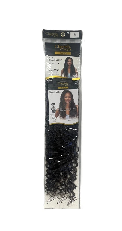 Cherish Synthetic Curly pre Loop Crochet Hair Extension - BOHO BRAID 22 INCH