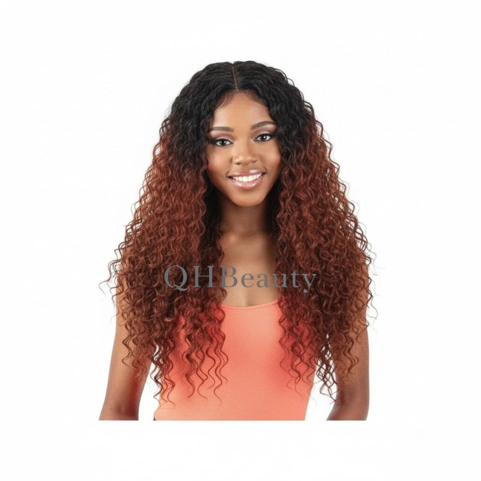 Obsession Normani HD Lace Curly Synthetic Hair Wig Free Parting, Heat Resistant