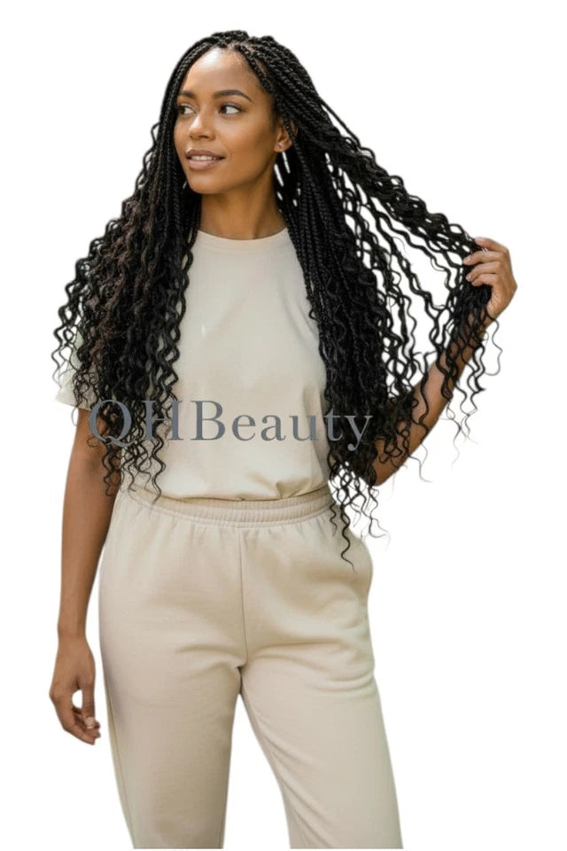 Cherish Synthetic Curly pre Loop Crochet Hair Extension - BOHO BRAID 22 INCH