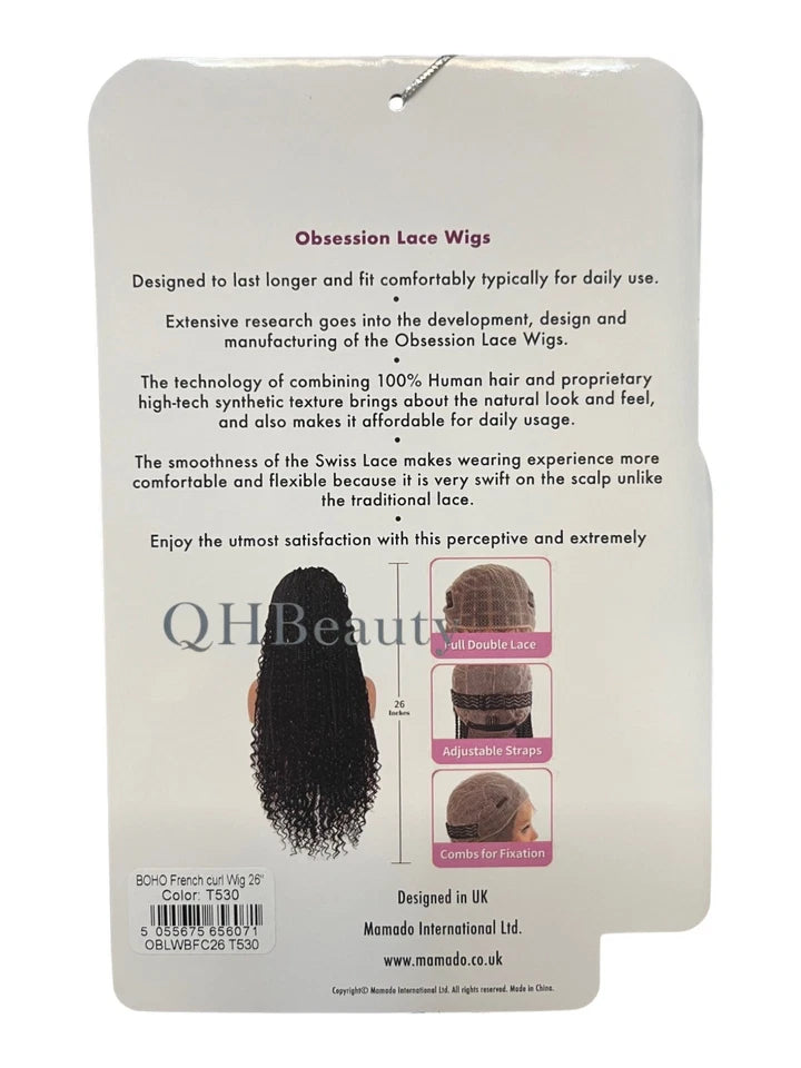 Obsession Hand Made Braid Swiss Lace Wig - Boho Braided Lace Wig 26
