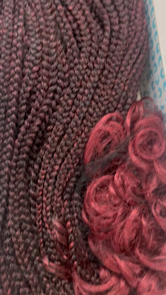 Obsession Hand Made Braid Swiss Lace Hair Wig - Boho French Curl Wig 26 Inches