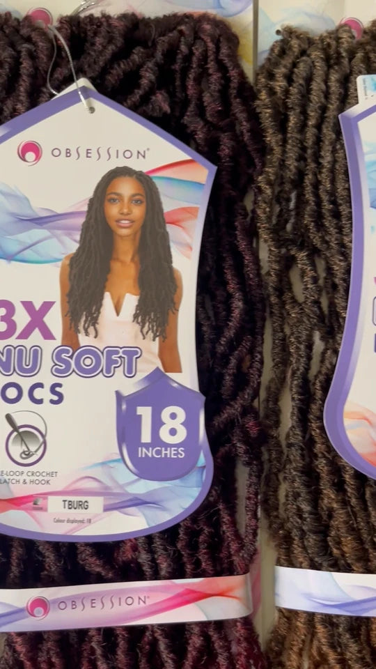 Obsession Synthetic Crochet Pre Looped Braid Hair Extension - NU LOCS 18 INCH